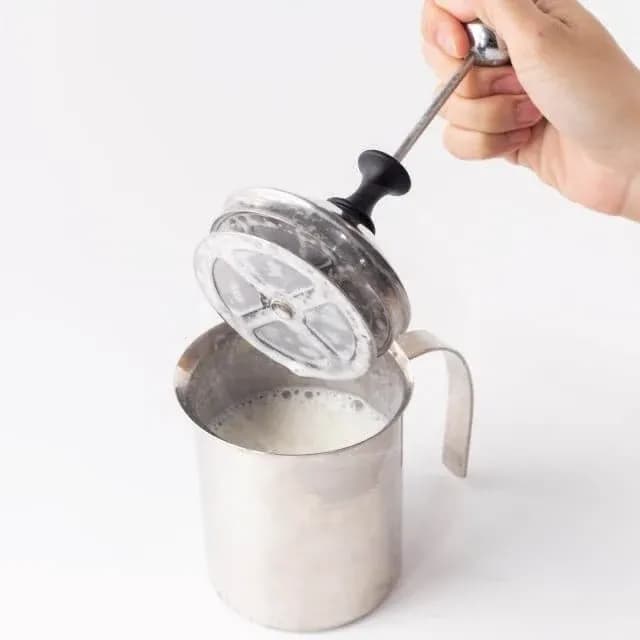 Manual Milk Frother, Stainless