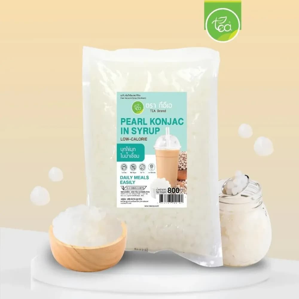White Konjac Pearls in Syrup 800 g