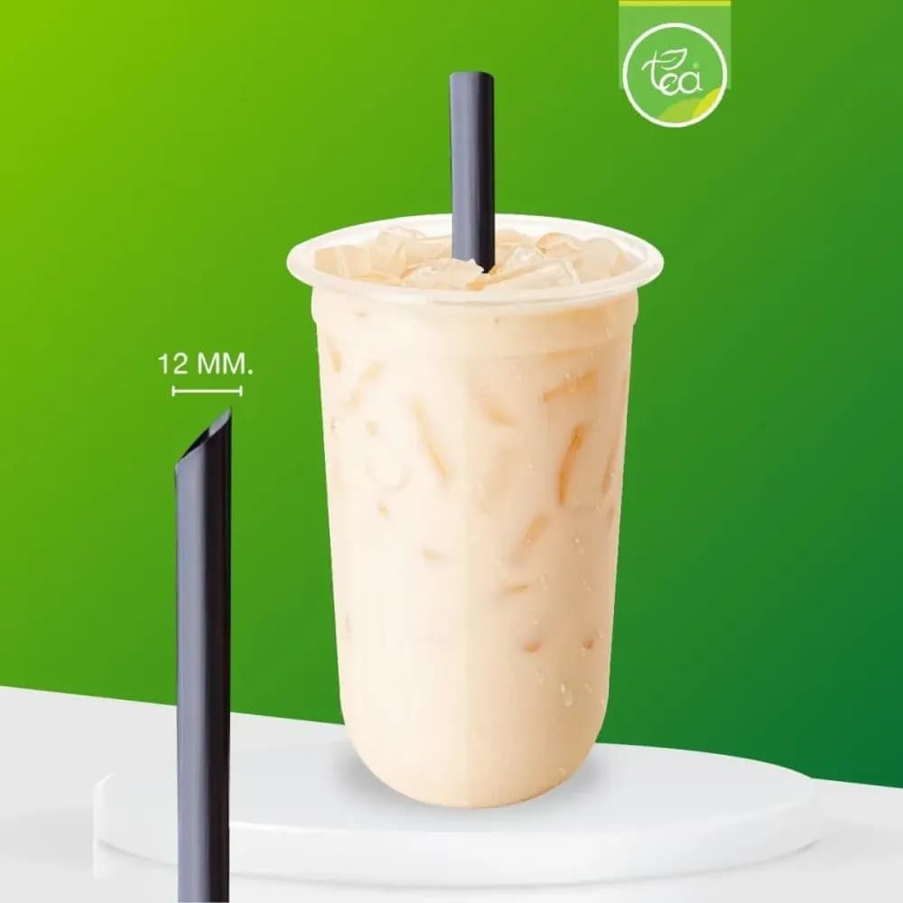 Straw 12 mm (black)