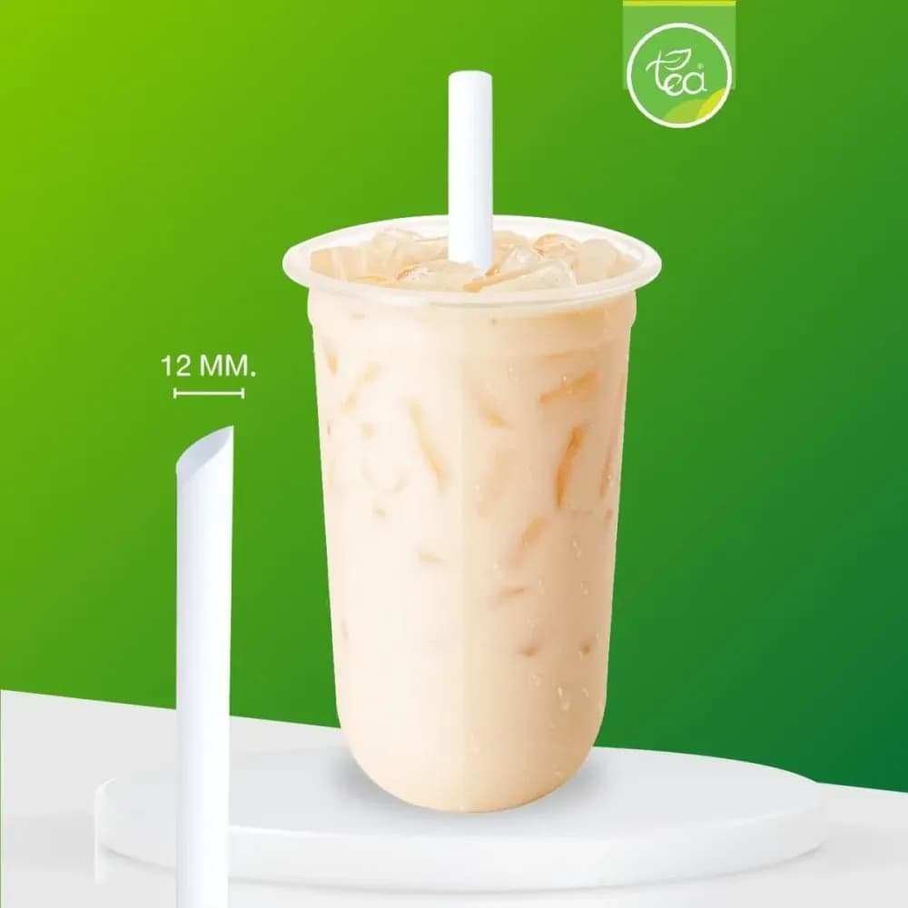 Straw 12 mm (white)