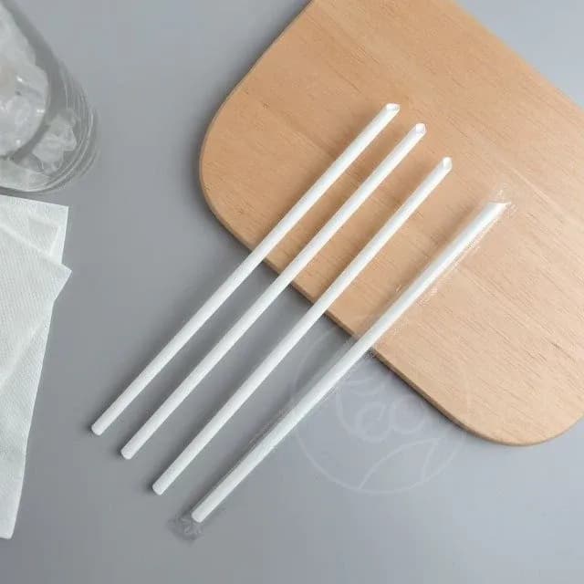 Straw 6 mm (white)